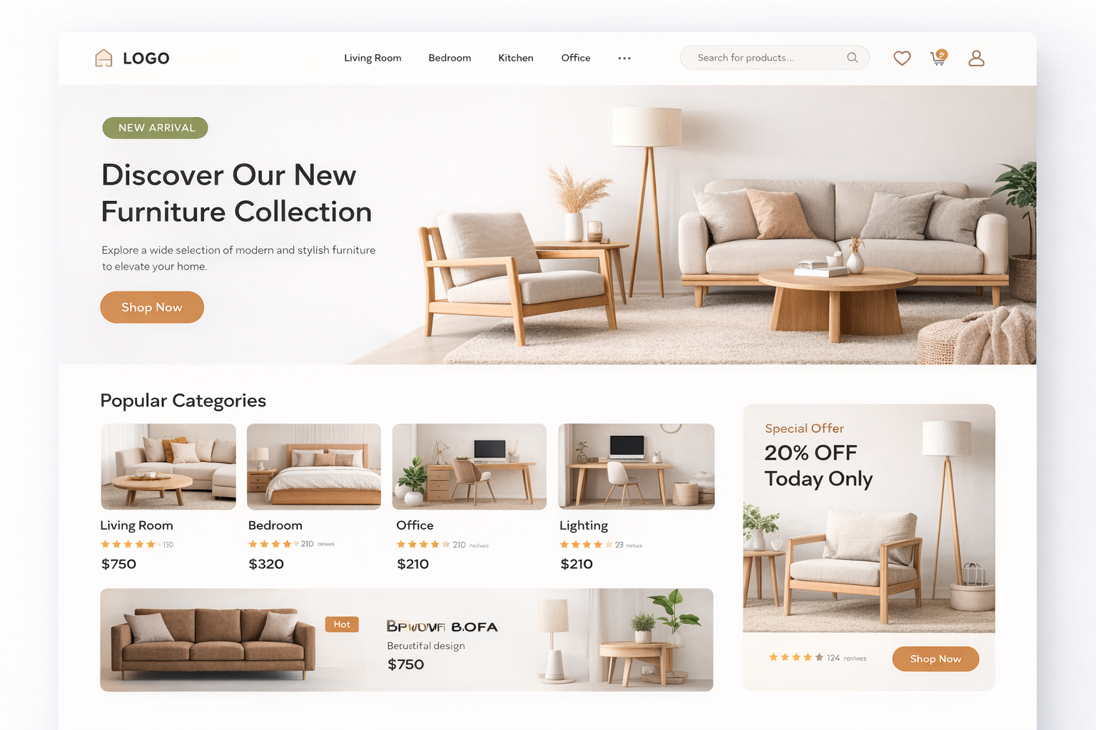 Furniture Ecommerce Website